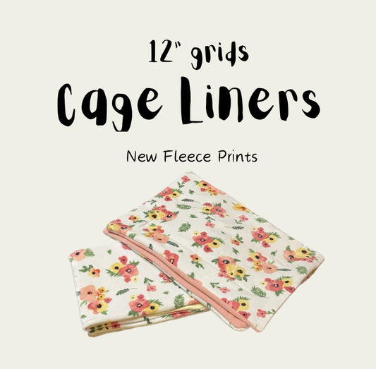 Cage Liners (Brand New Fleece) 12" grids