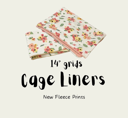 Cage Liners (Brand New Fleece) 14" grids